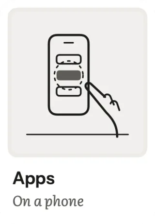 Apps: On a phone