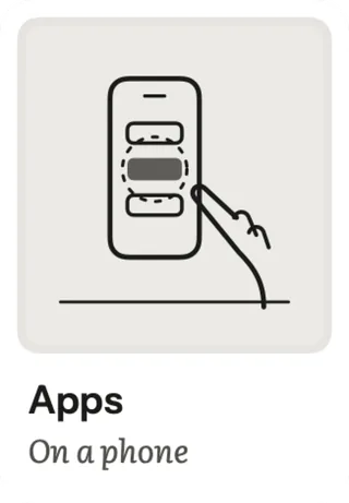 Apps: On a phone
