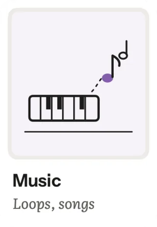 Music: Loops, songs
