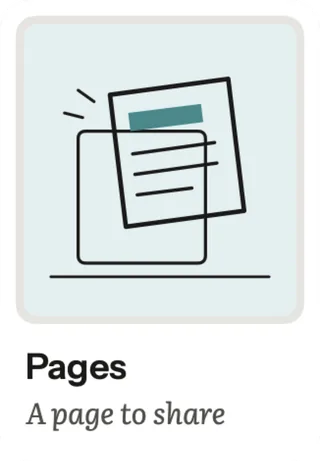 Pages: A page to share