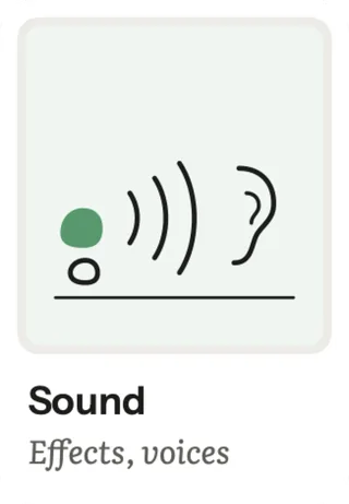Sound: Effects, voices